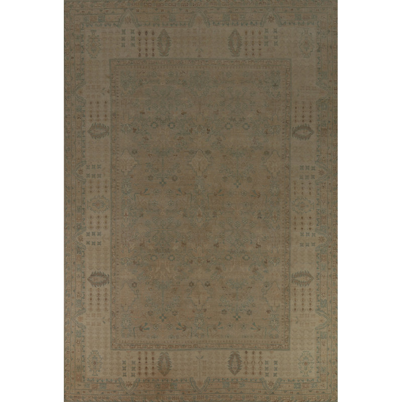 Tapis unique nouvel âge en laine 12 pi 7 po x 9 pi Ferd Ferd