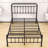 Assunta Metal Platform Bed with Headboard-794205386