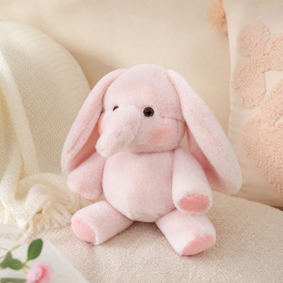 Ornements en bois, jouet mignon, peluche douce aux grandes oreilles, oreiller, cadeau d'anniversaire de fille