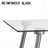 Glass Dining Table, Modern Rectangular Table With Tempered Glass Tabletop & Sliver Metal Legs, Simplistic Kitchen Table, Versatile Table For Home Office (0 Damage)