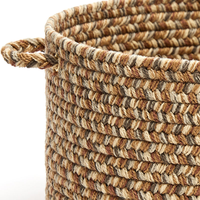 Panier en tissu Bar Harbor, H 8 po x l 10 po x P 10 po, 23 pintes, Beige/gris