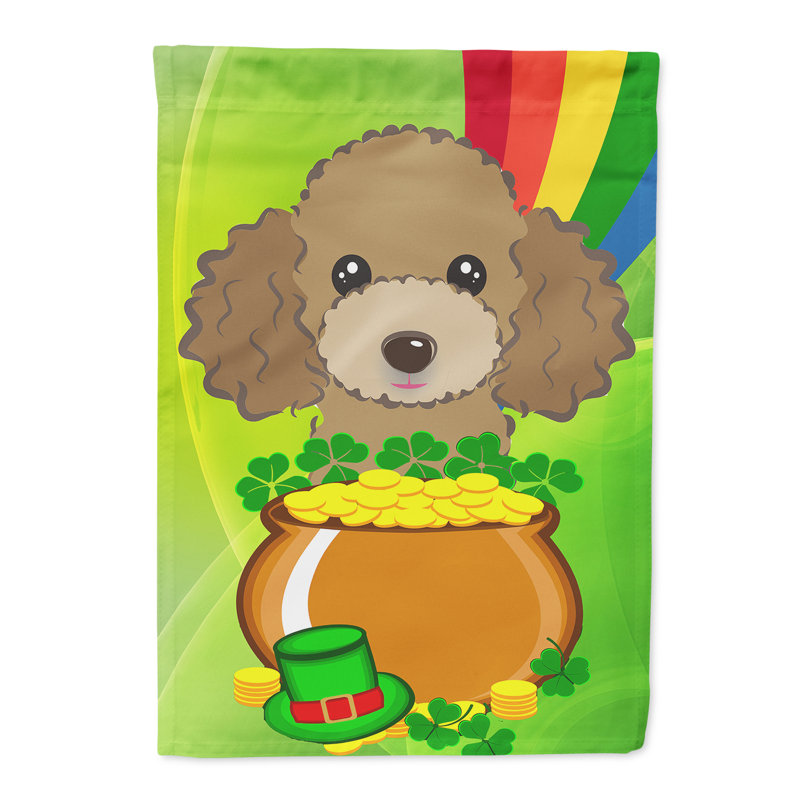 Drapeau de jardin Arella St. Patrick's, Caniche 1