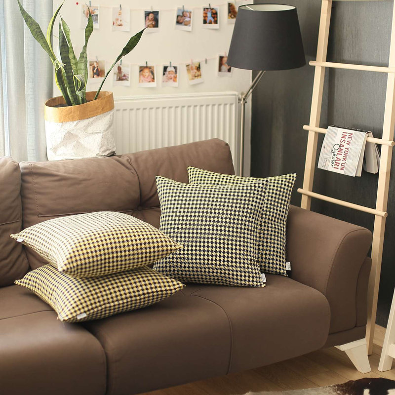  Square Pillow Cover, Pale Yellow