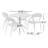Farrah Sunset 5 Person Dining Set-103830405