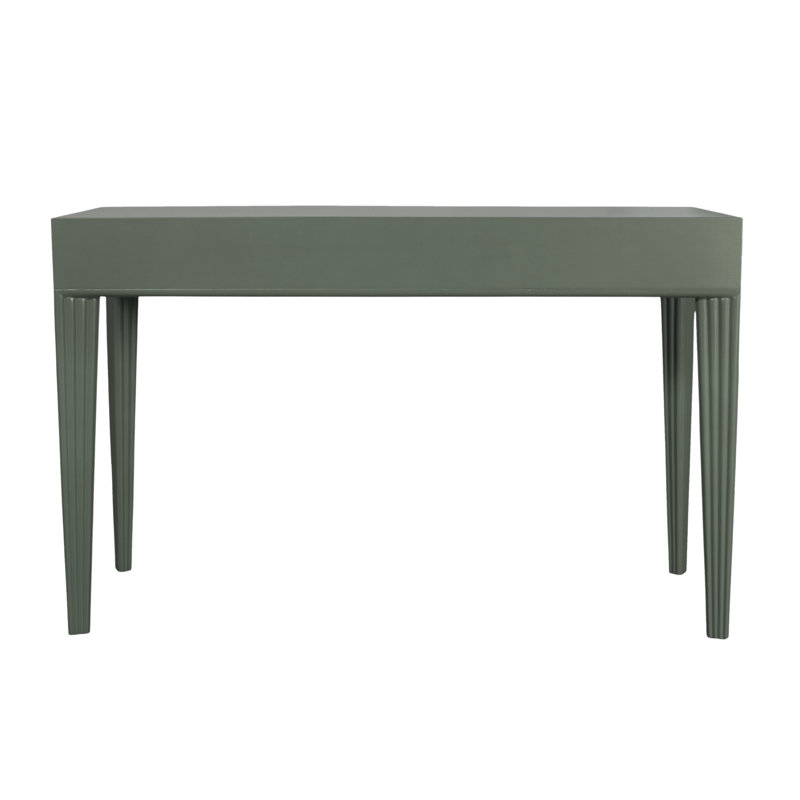 Barcelona Solid Wood Writing Desk, Evergreen