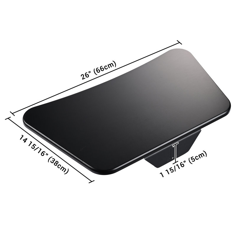 Plateau de clavier coulissant pour PC de bureau Yescom, Noir