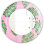 Miroir mural sans cadre en forme de palmiers wave tropical iii