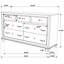 Commode 7 tiroirs Randall
