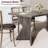Sturdy Rectangular Restaurant Dining Table for 6-8 – Sturdy Farmhouse Wooden Construction – Heavy Duty V-Cut Legs – Thick Tabletop – Modern Industrial Style – Ideal for Commercial Kitchens-747333780