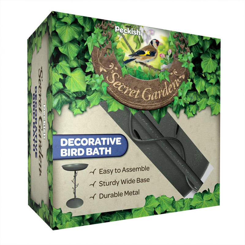 Foxburg Metal Single Tier Birdbath