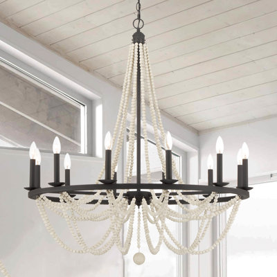 Knaack 12-Light Dimmable Beaded Chandelier