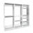 Prosper White Freestanding Walk In Wood Closet System