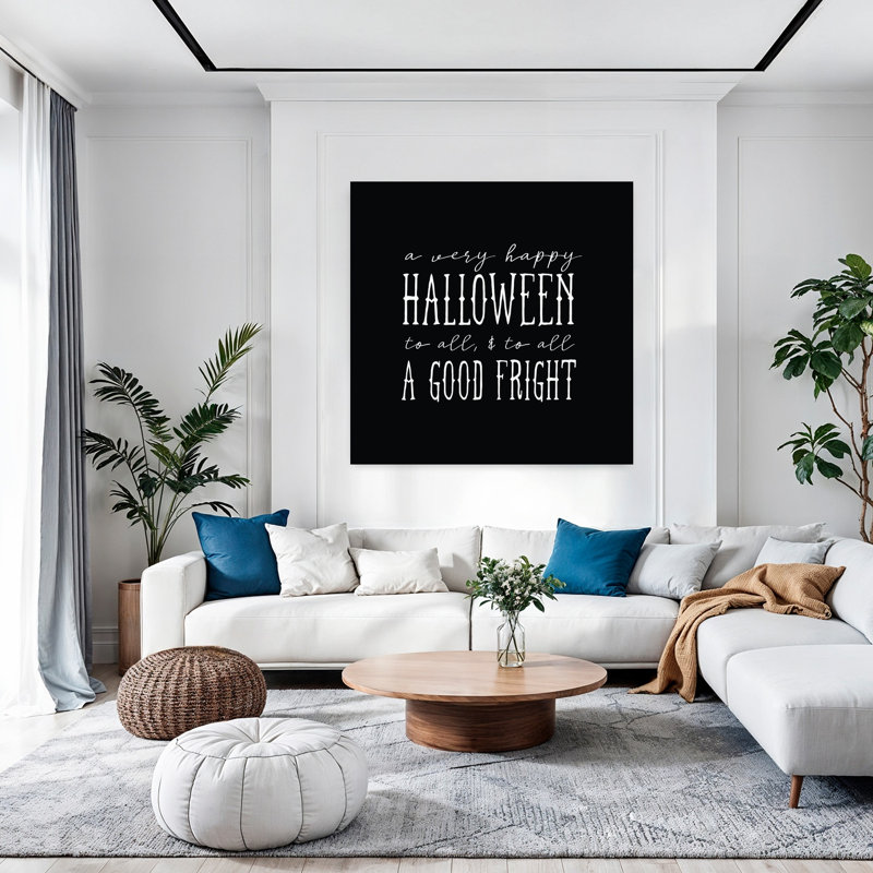 Halloween, art contemporain abstrait, H 48 po x l 48 po