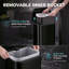 HOMCOM 50L Kitchen Bin, Pedal Bin with Removable Bucket, High Gloss Black