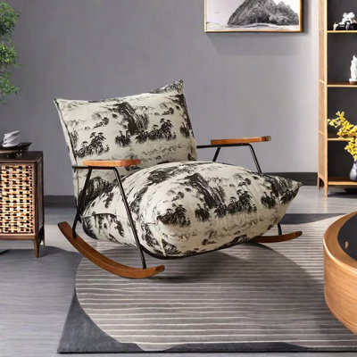 Chaise berçante rétro