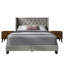 Castle Place Full Wingback Bed Set with Two Nightstands, Charcoal Grey Linen-1950794329-1950794332