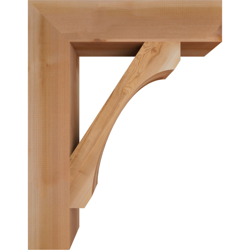Support en bois rustique Legacy Block, Cèdre rouge, Lisse, H 36 po x l 5,5 po x P 28 po