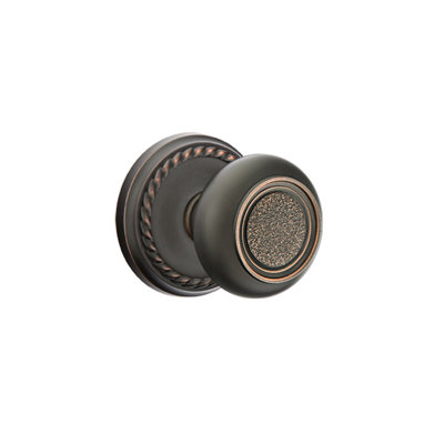 Emtek Passage Knobset w/ Rope Rosette and Belmont Knob