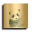 «Panda Cub» par Katrina Pete, art mural en métal doré, 36 po x 36 po-761993888