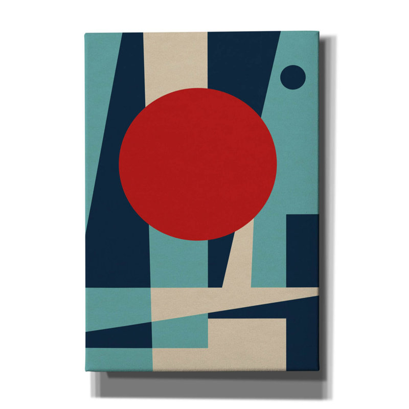 «Enne Mid Century Modern 3 on Canvas» par Gary Williams, reproduction, H 26 po x l 18 po x P 0,75 po