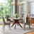 Gamino Round Solid Wood Base Dining Table-963890852