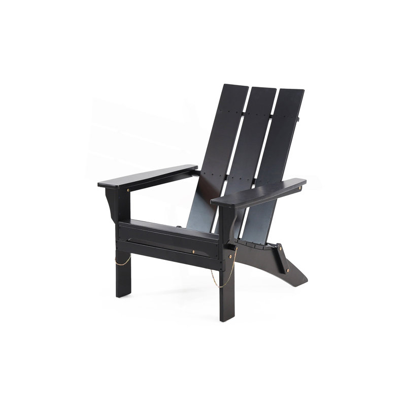 FOLDABLE ADIRONDACK CHAIR, Black
