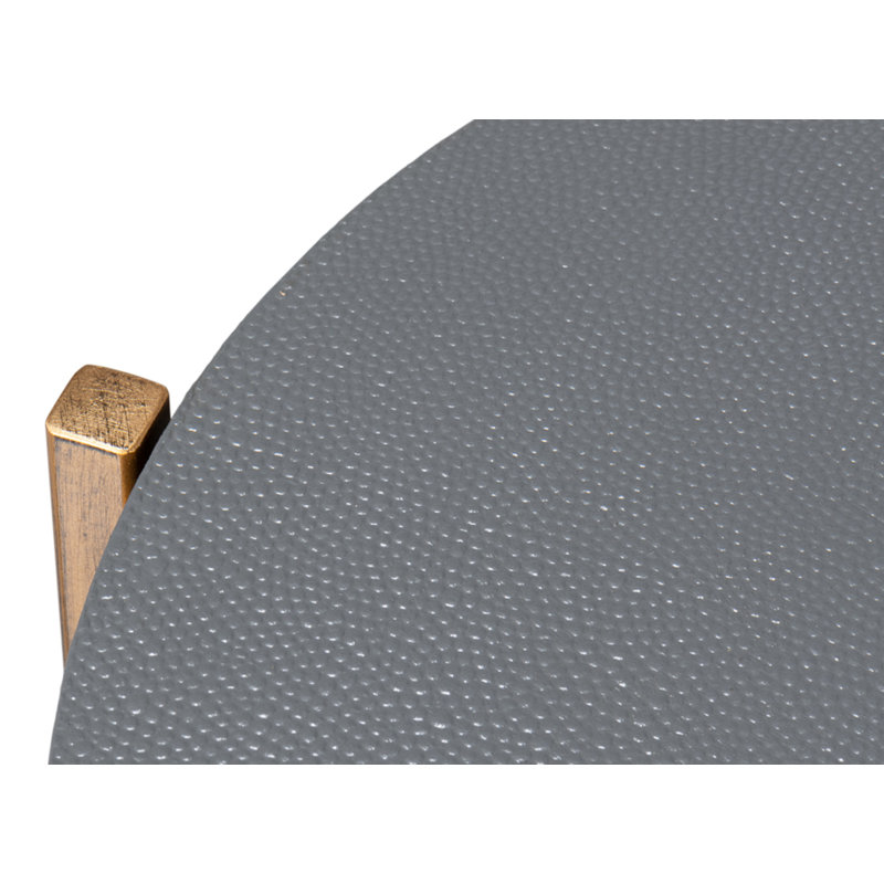 Shagreen End Table, Dark Gray