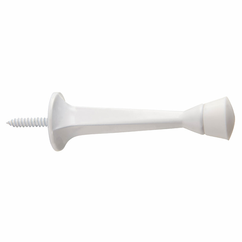 Butoir de porte en acier, 10, Blanc