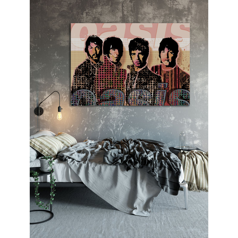 Oasis Music Landscape - Print on Canvas, Wrapped Canvas, 50cm H x 70cm W x 3cm D