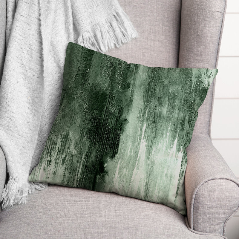  Housse et insert de coussin extérieur peint, Vert