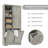 Manolica Storage Cabinet With Doors And Drawers, Tilt-Out Laundry Hamper, Multiple Storage Space, Freestanding Style, Open Shelve, Adjustable Shelf-302772528