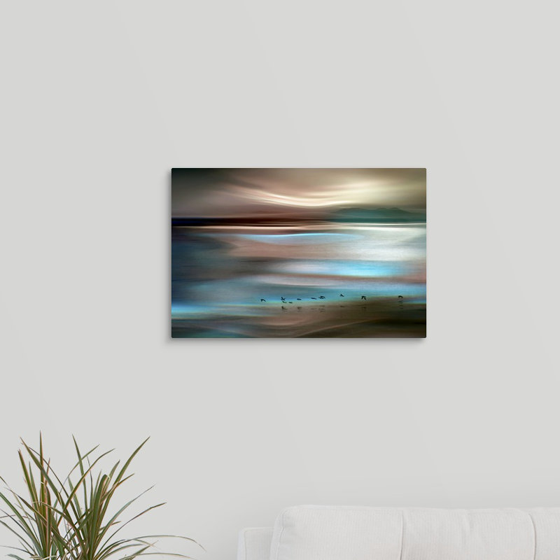 « migrations », impression sur toile, H 12 po x l 18 po x P 1,5 po