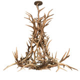 Rustic Lodge 20 - Light Antler Dimmable Empire Chandelier