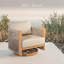 Chaise longue pivotante en corde tissée avec coussins Sunbrella® Positano