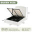 Lit plateforme tapissier avec rangement relevable Gerhart Luxlury Arch-125527985