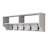 Modern Hall Stand, White, 47.2 x 14.6 x 8.7 inches | 100% Melamine Coated Particle Board, Numerous Shelves for Additional Storage | Stylish & Functional Design, Perfect for Entryways & Living Spaces-1033182917