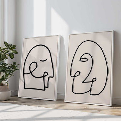 «Mindful Gaze», 2 pièces sur toile