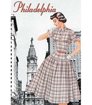« philadelphia cit hall tour i » par sara pierce, affiche rétro