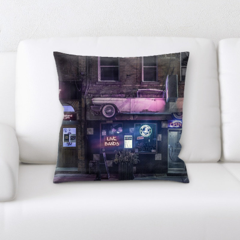 Microsuede Reversible Throw Pillow