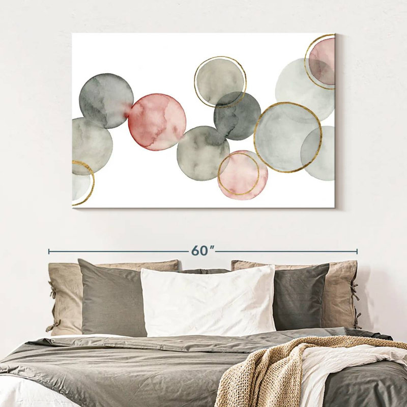 Avery Gilded Spheres I, 34" H x 51" W