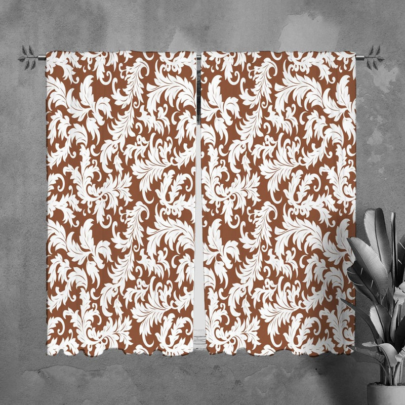 Paire de rideaux obscurcissant en polyester Mikhiya, L 20 po x L 82 po
