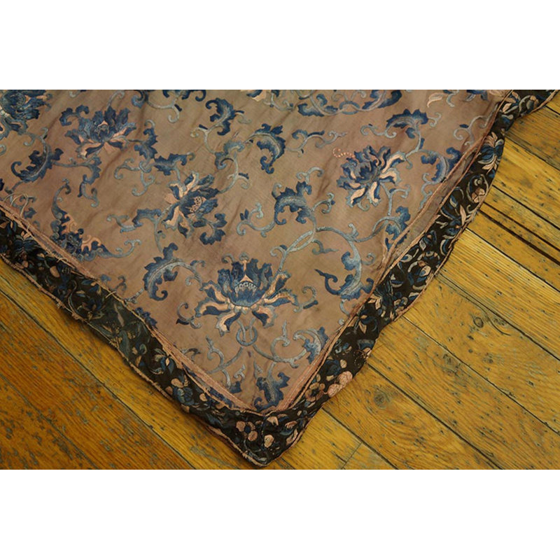 Antique Chinese Floral Textile Art