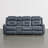 Olathe Genuine Leather Dual Motor Power Reclining Lay Flat Sofa With Power Headrest-841868848