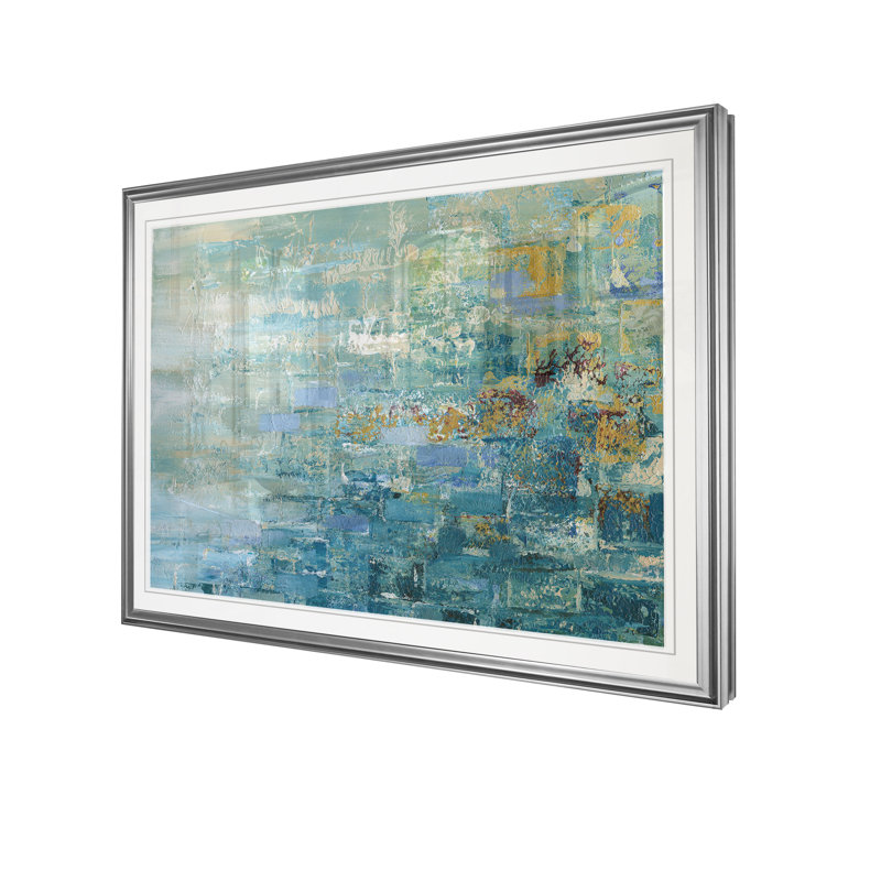 « i love the rain details i », impression, H 20 po x l 24 po x P 1,5 po, Cadre argenté