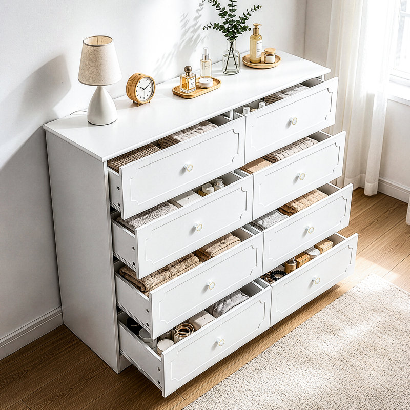 Commode 8 tiroirs 41,3 pouces
