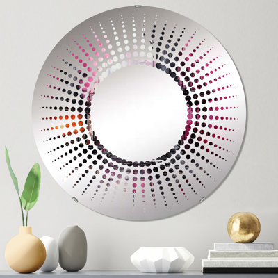 Magenta Factory Machines - Miroir décoratif Starburst-MIR111619-Rond