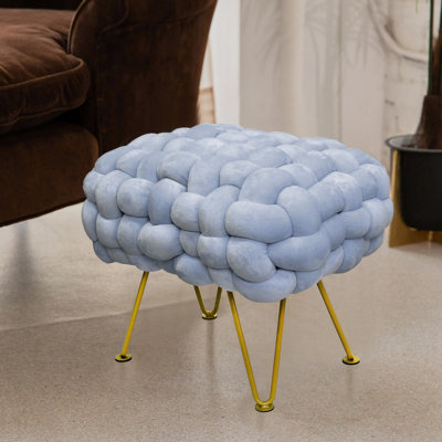 Opheim Velvet Ottoman