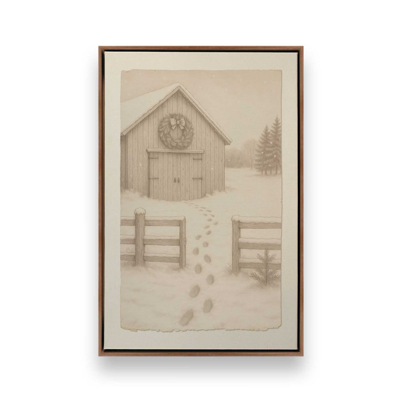 Hearthside Haven, reproduction d'art sur toile, Noyer, H 18,75 po x l 12,75 po