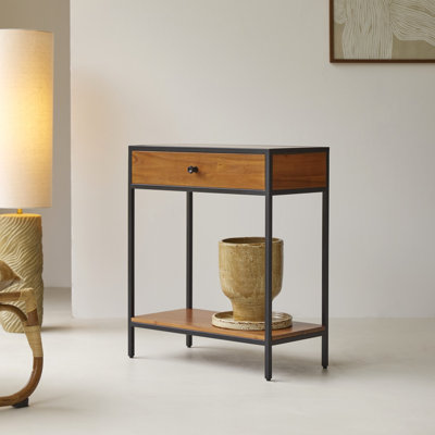 Agra Solid Wood Top Console Table