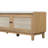 43.1-inch Wooden Rattan Entryway Bench with Storage and Removable Cushion-965813091